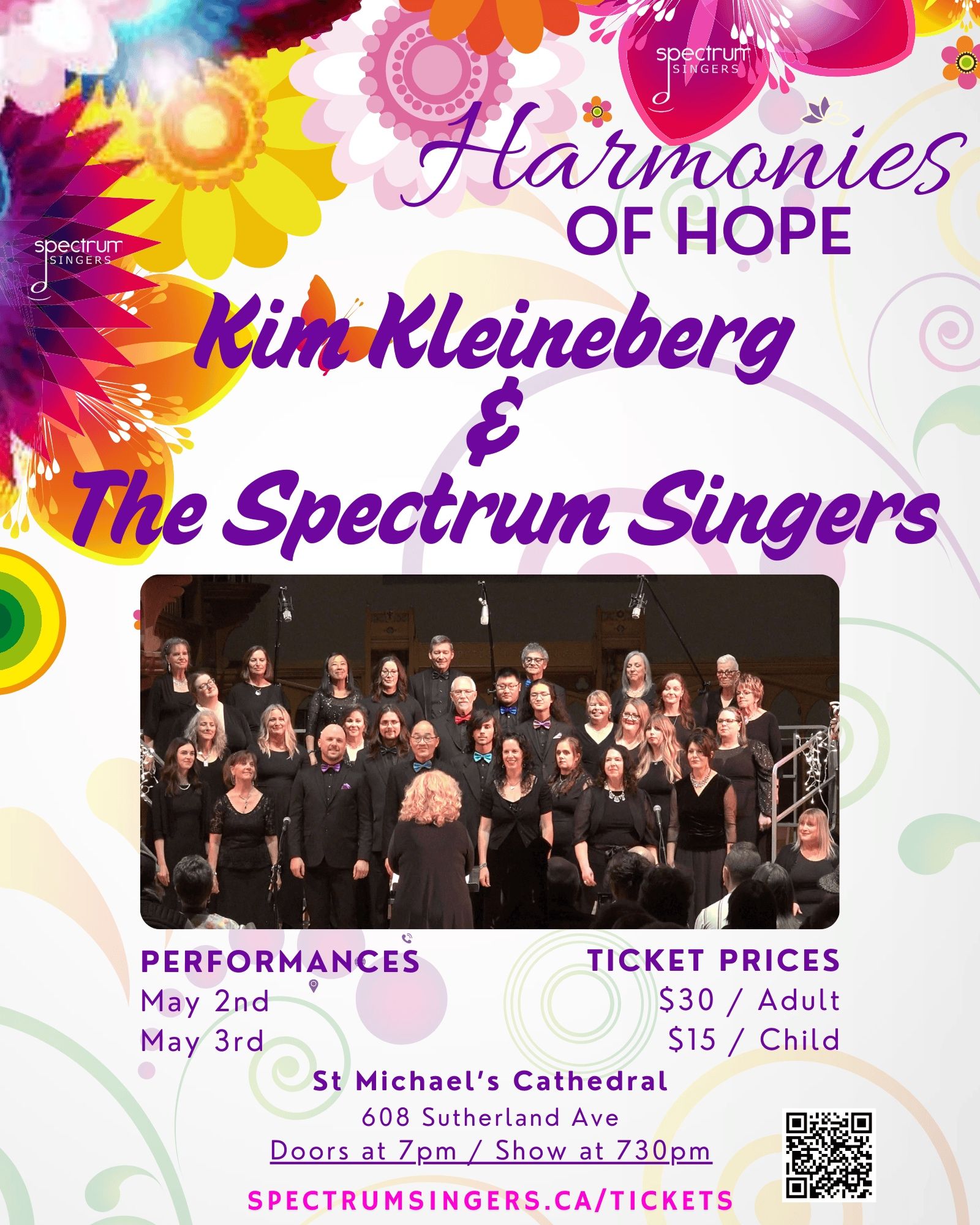 Concert poster for Harmonies of Hope